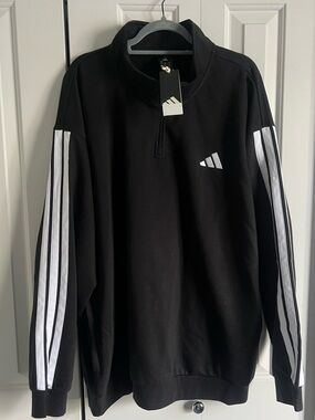 Menβs Adidas 2XL 1/4 zip sweatshirt